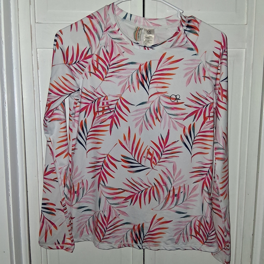 OP Multicolor Leaf Pattern Shirt
